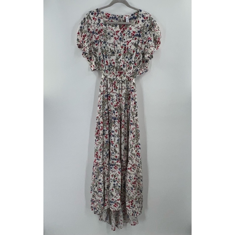 Sokie Collective NWT Peek-a-Boo Dress in White Floral size XL - Picture 4 of 12